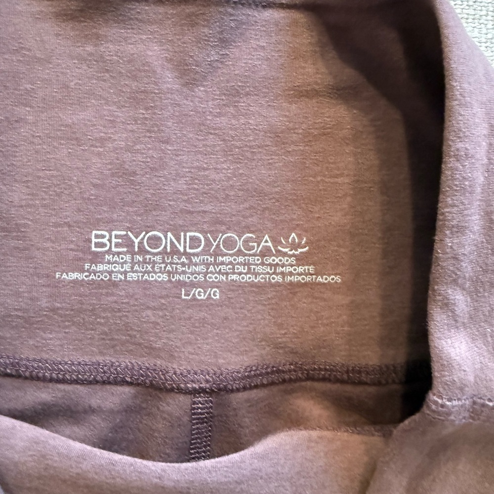 Beyond Yoga Women's Caught in the Midi Spacedye High Waist Leggings large mocha - Picture 6 of 6